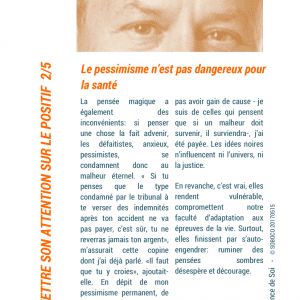 312 Mettre son attention sur le positif 2/5