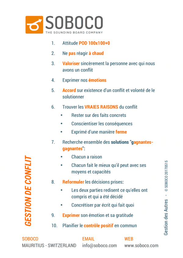 118 Gestion de conflits